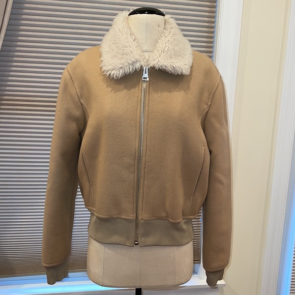 NWT JW Anderson Embroidered Wool Shearling Bomber Jacket - Picture 2 of 11